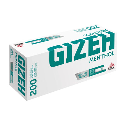 GIZEH Menthol 200 | Mentholhülsen | 200 Hülsen pro Packung | zum Stopfen