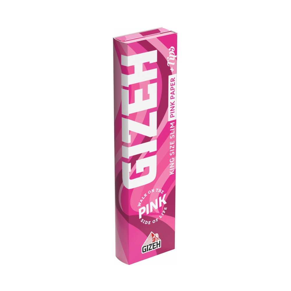 GIZEH King Size Slim All Pink + Tips