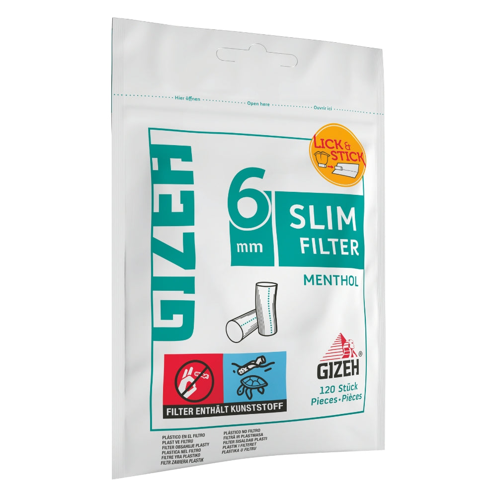 GIZEH Slim Filter Menthol 120 Stück