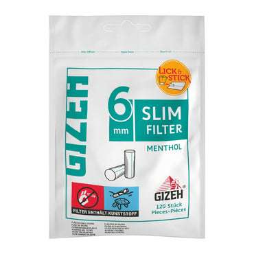 GIZEH Slim Filter Menthol 120 Stück