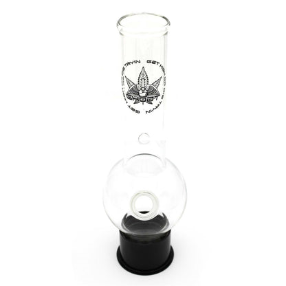 GHODT Glas-Bong mit Saugnapf | H: 25cm, Ø: 40mm, Schl.: 18,8mm