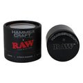 Hammercraft x RAW Grinder Black Aluminium 4-teilig Large Ø 60 mm