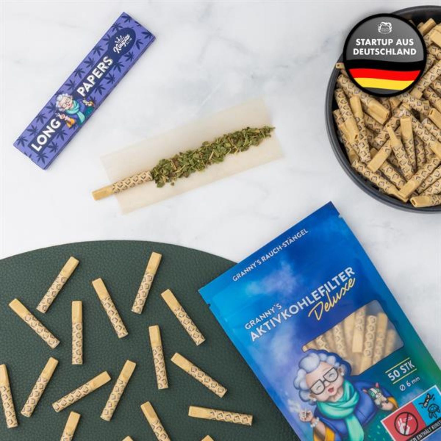 GRANNYS Weed Deluxe Aktivkohlefilter 6mm (210 Stück)