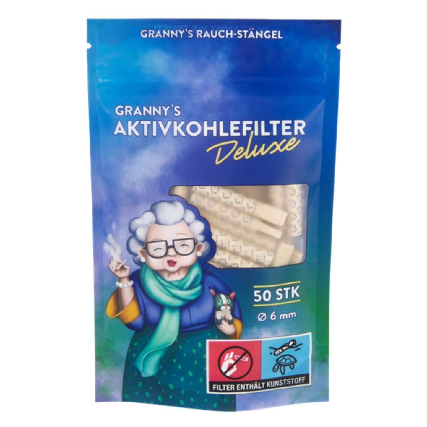 GRANNYS Weed Deluxe Aktivkohlefilter 8mm (50 Stück)