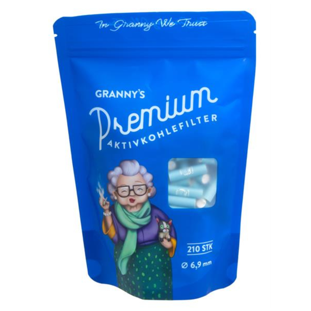 GRANNYS Weed Premium Aktivkohlefilter 6,9mm (210 Stück) Grannys Weed