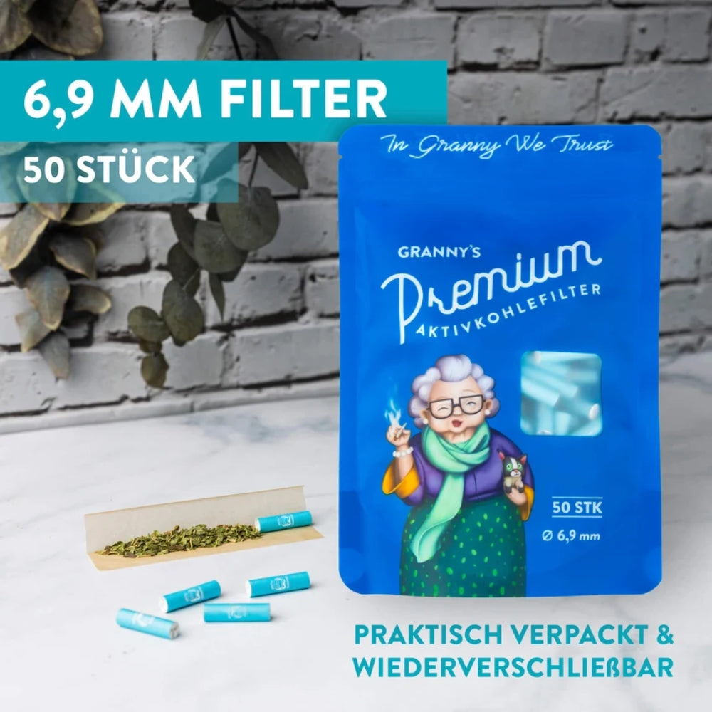 GRANNYS Weed Premium Aktivkohlefilter 6,9mm (210 Stück)