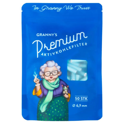 GRANNYS Weed Premium Aktivkohlefilter 6,9mm (50 Stück) Grannys Weed