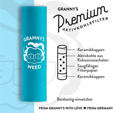 GRANNYS Weed Premium Aktivkohlefilter 6,9mm (50 Stück)