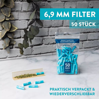 GRANNYS Weed Deluxe Aktivkohlefilter 6mm (50 Stück)