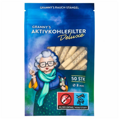 GRANNYS Weed Deluxe Aktivkohlefilter 8mm (50 Stück) Grannys Weed