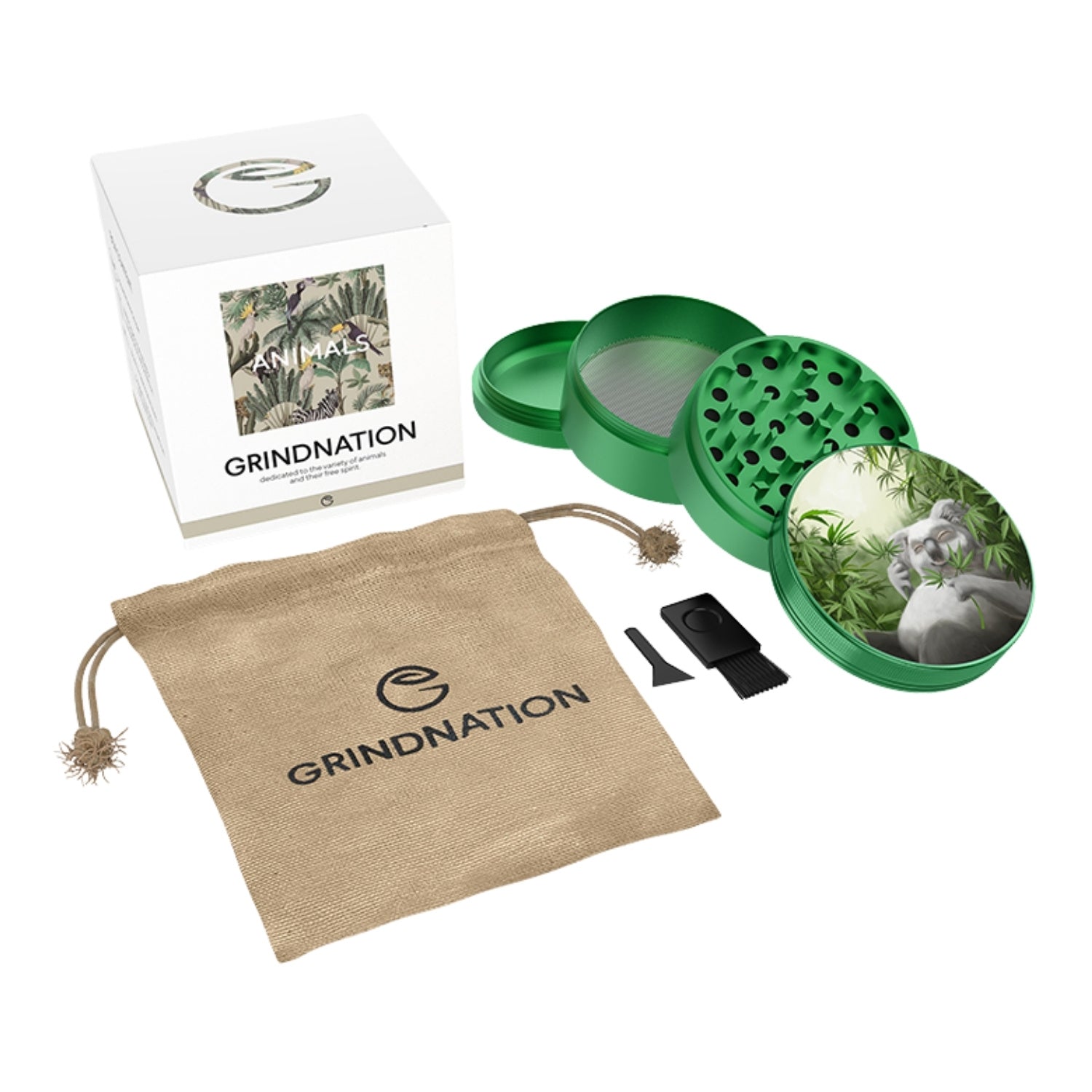 Grindnation Grinder "Koala" 4-teilig - 63mm