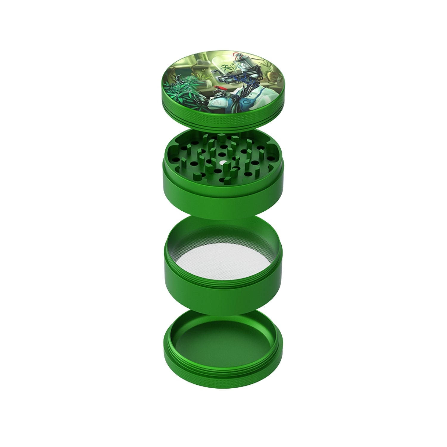 Grindnation Grinder "Roboter" 4-teilig - 63mm