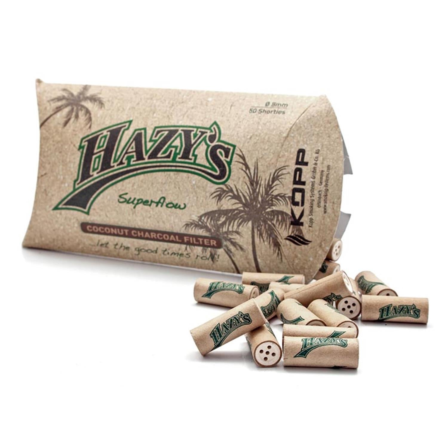 HAZYs Aktivkohlefilter Kokos 8 mm Superflow 50 Stück