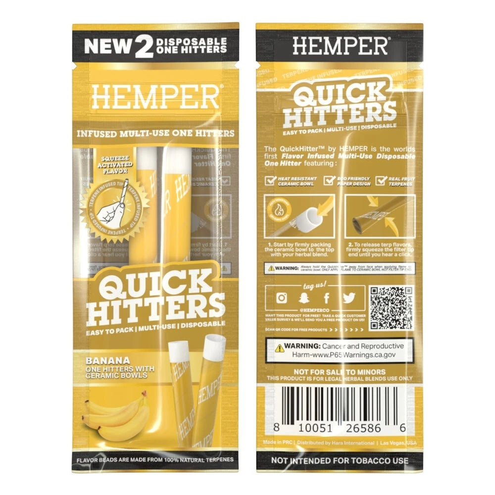 HEMPER Quick Hitters One Hitter mit Terpen-Aroma | 2 Stück