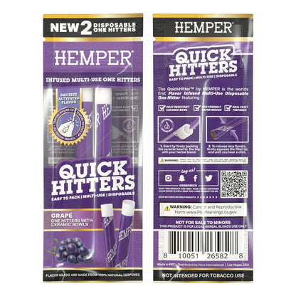 HEMPER Quick Hitters One Hitter mit Terpen-Aroma | 2 Stück