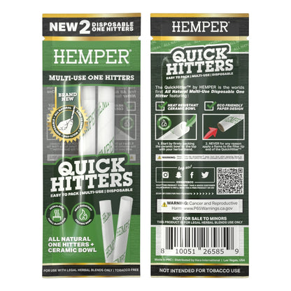 HEMPER Quick Hitters One Hitter mit Terpen-Aroma | 2 Stück