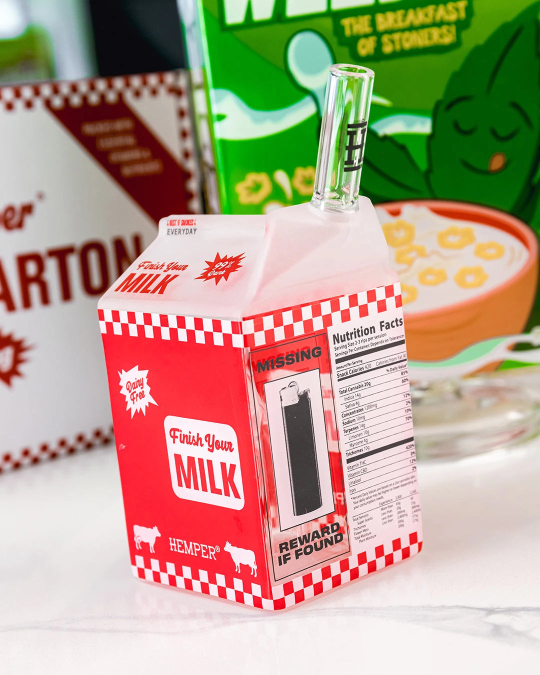 Hemper Weedies Milk Carton Bong Hemper