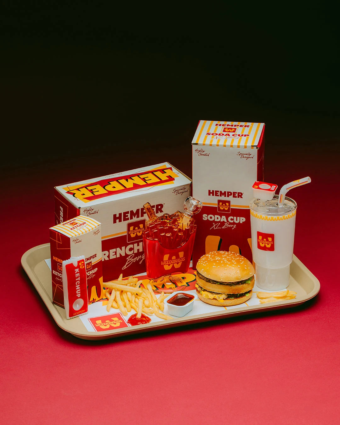 Hemper Weedonald's Ketchup Packet Handpipe Hemper