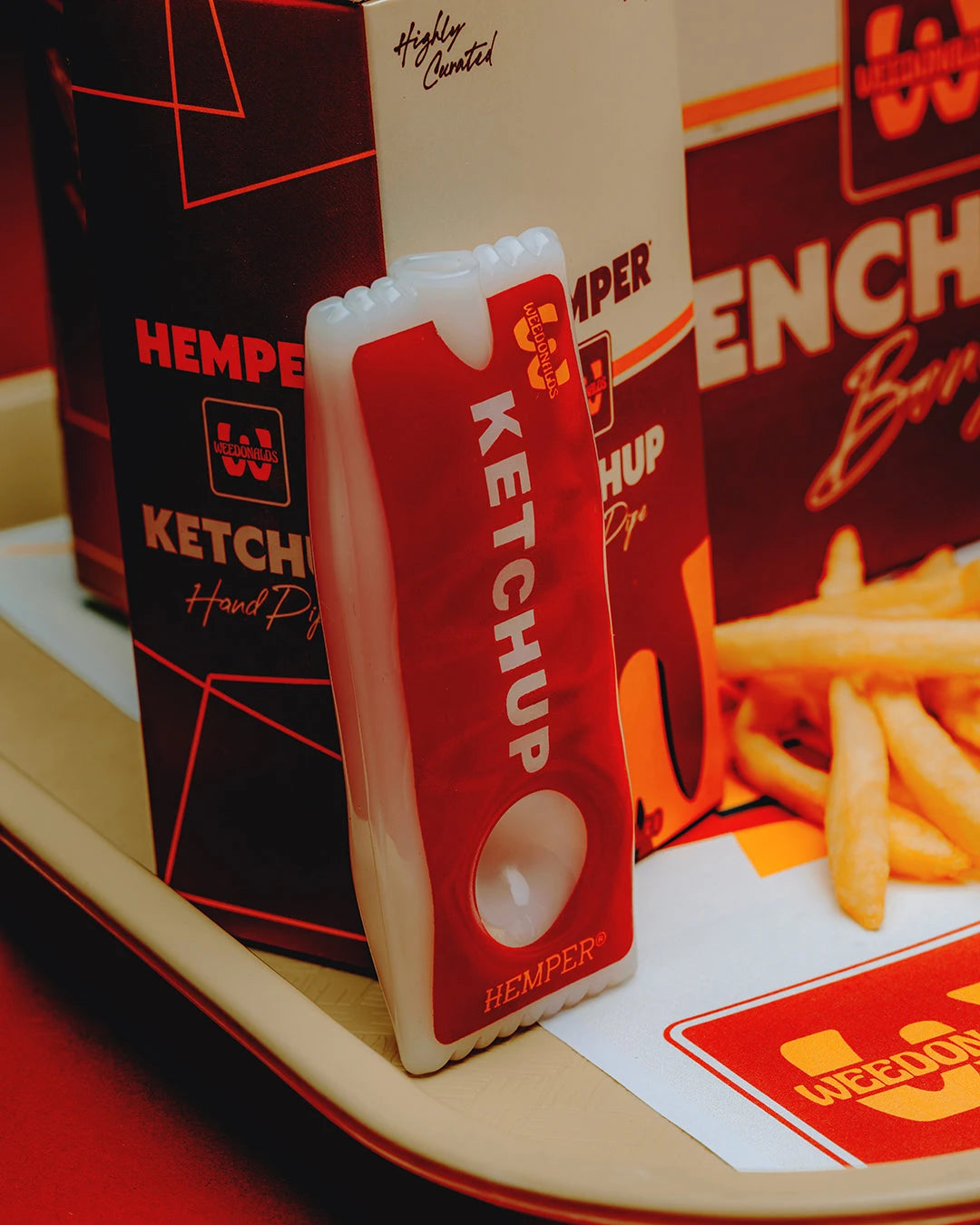 Hemper Weedonald's Ketchup Packet Handpipe Hemper