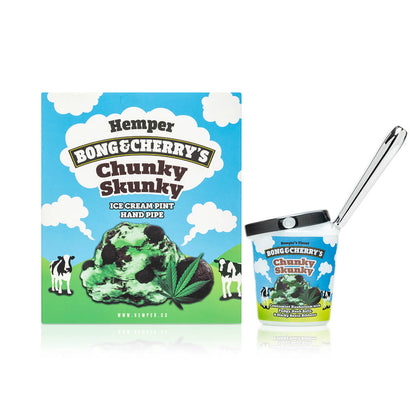 Hemper Bong & Cherry's Ice Cream Hand Pipe Hemper