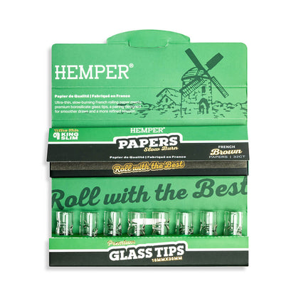 Hemper Brown Papers KSS + 10mm Glas Tips
