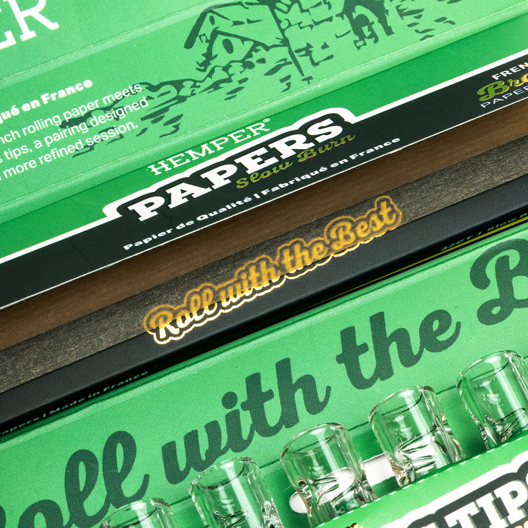 Hemper Brown Papers KSS + 10mm Glas Tips