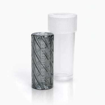Herb Shuttles Glasfilter Spiral-Tip 12mm - Black & Clear Herb Shuttles