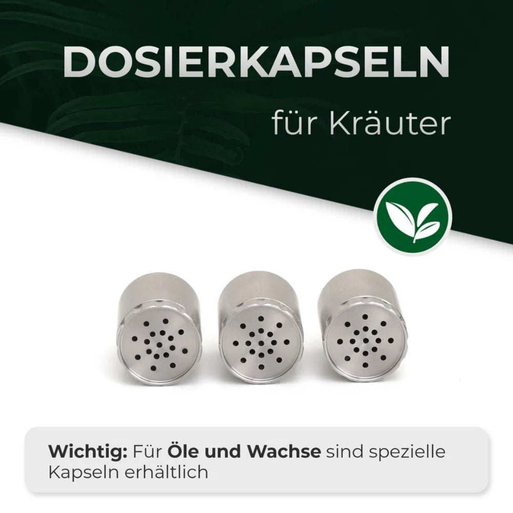 Hizen - Kapseln aus Edelstahl 3 Stück