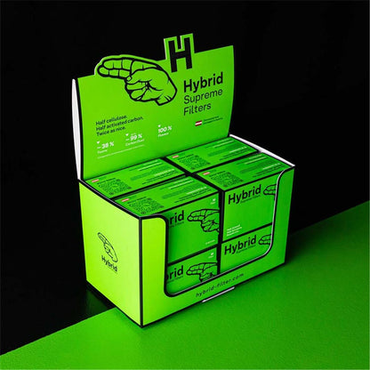 Hybrid Supreme Aktivkohlefilter 55er Pack weiß Ø 6,4 mm
