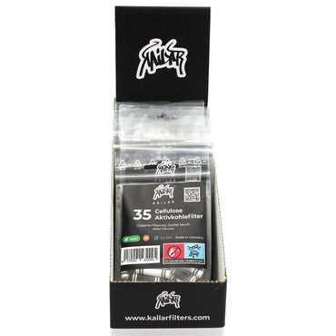 Kailar Aktivkohlefilter Cellulose Slim Mixed 6mm (35 Stück)