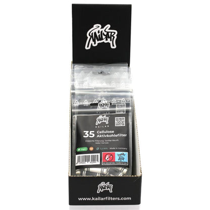 Kailar Aktivkohlefilter Cellulose Slim Mixed 6mm (35 Stück)