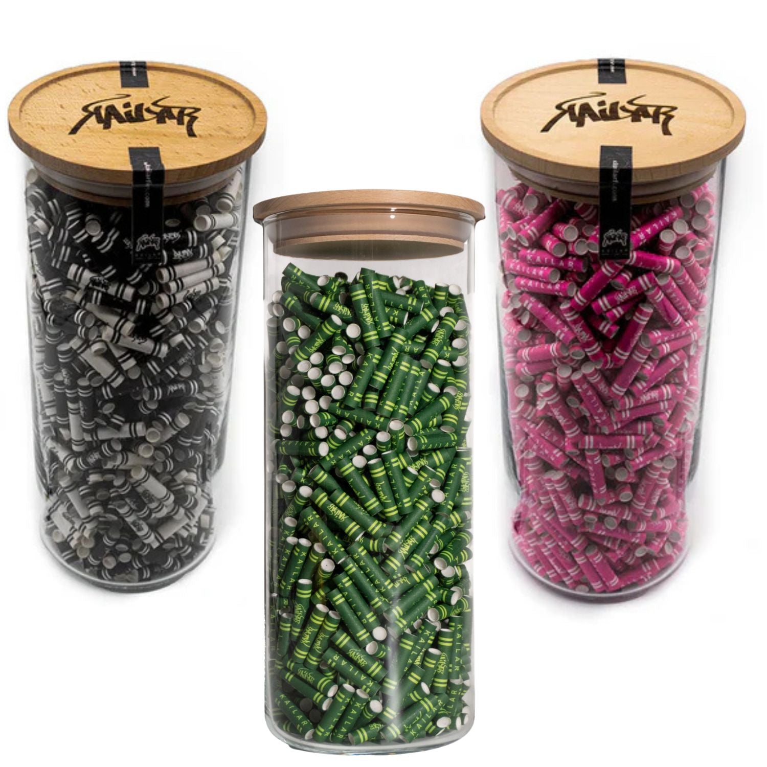 Aktivkohlefilter Cellulose Slim 6mm 825er Glas (Mixed/Pink/Green)