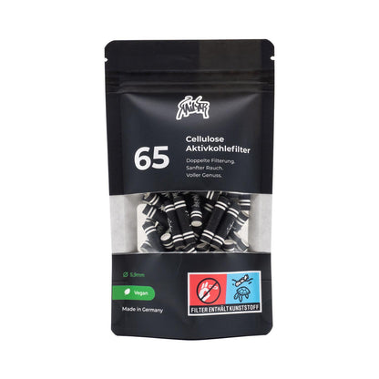 Kailar Aktivkohlefilter Cellulose Slim 6mm (65 Stück)