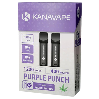 Kanavape CBD Pod 10% 400mg (2 Stück) - verschiedene Sorten