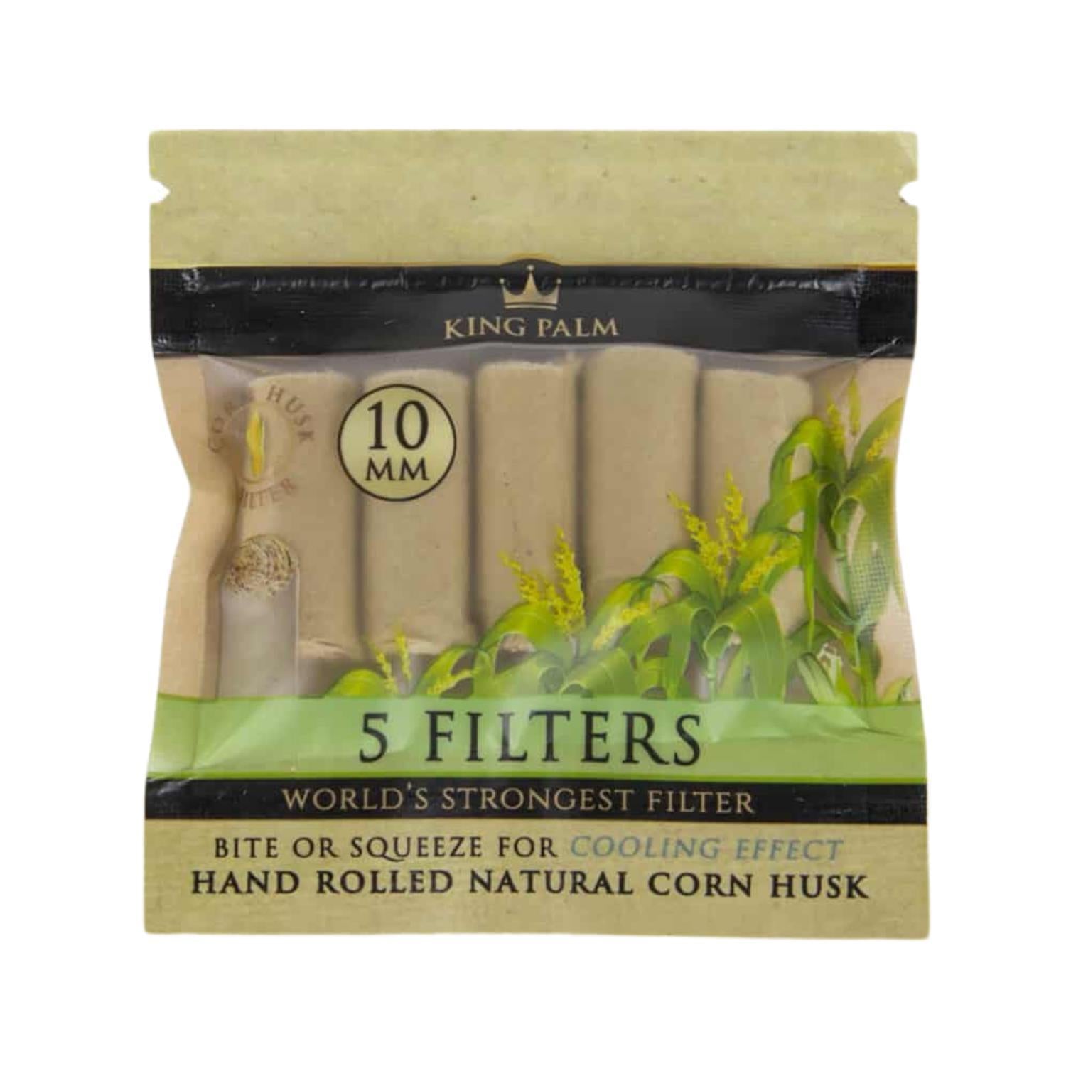 King Palm Corn Husk Filter 10mm  - 5 Stk.