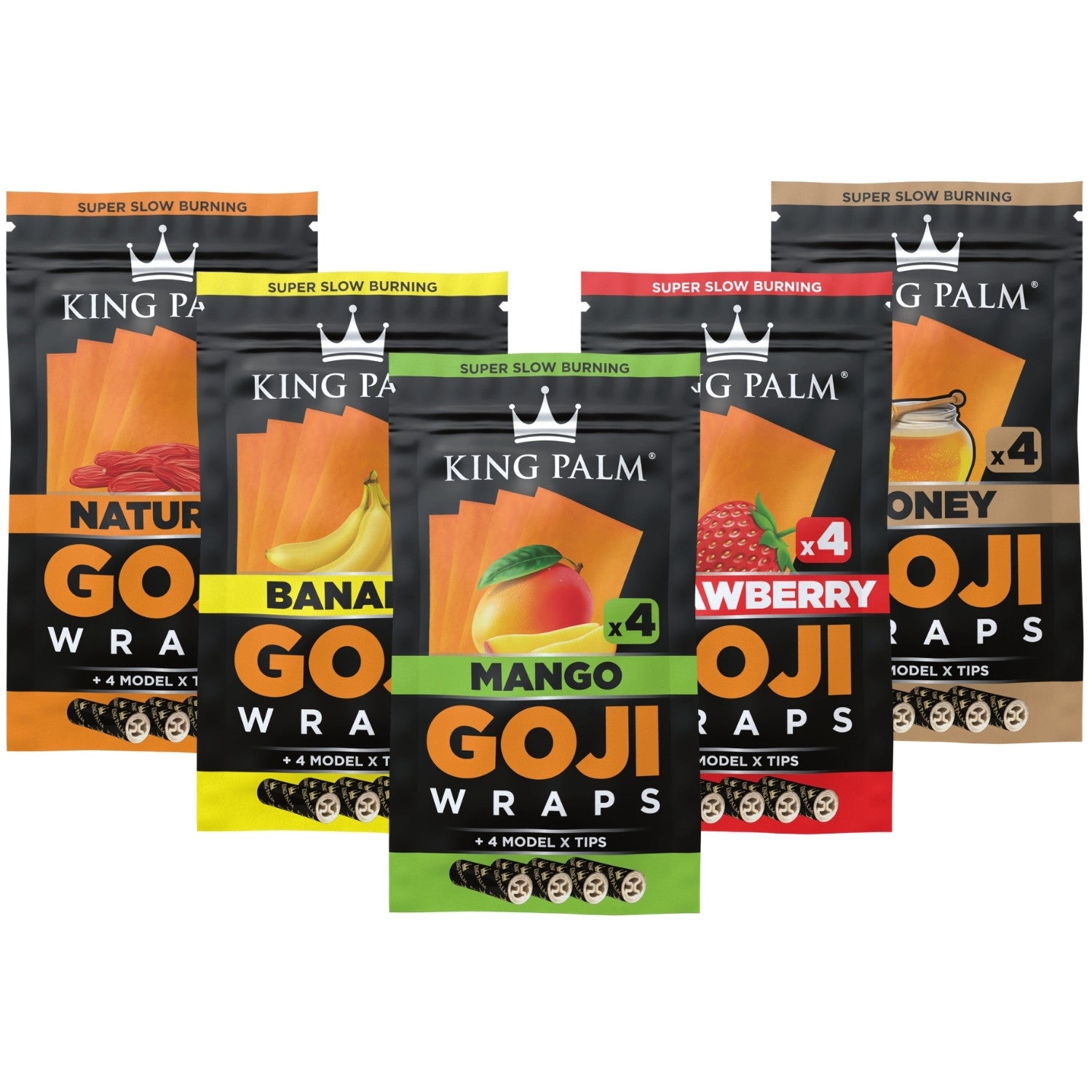 King Palm Goji Wraps + Tips (4 Stück)