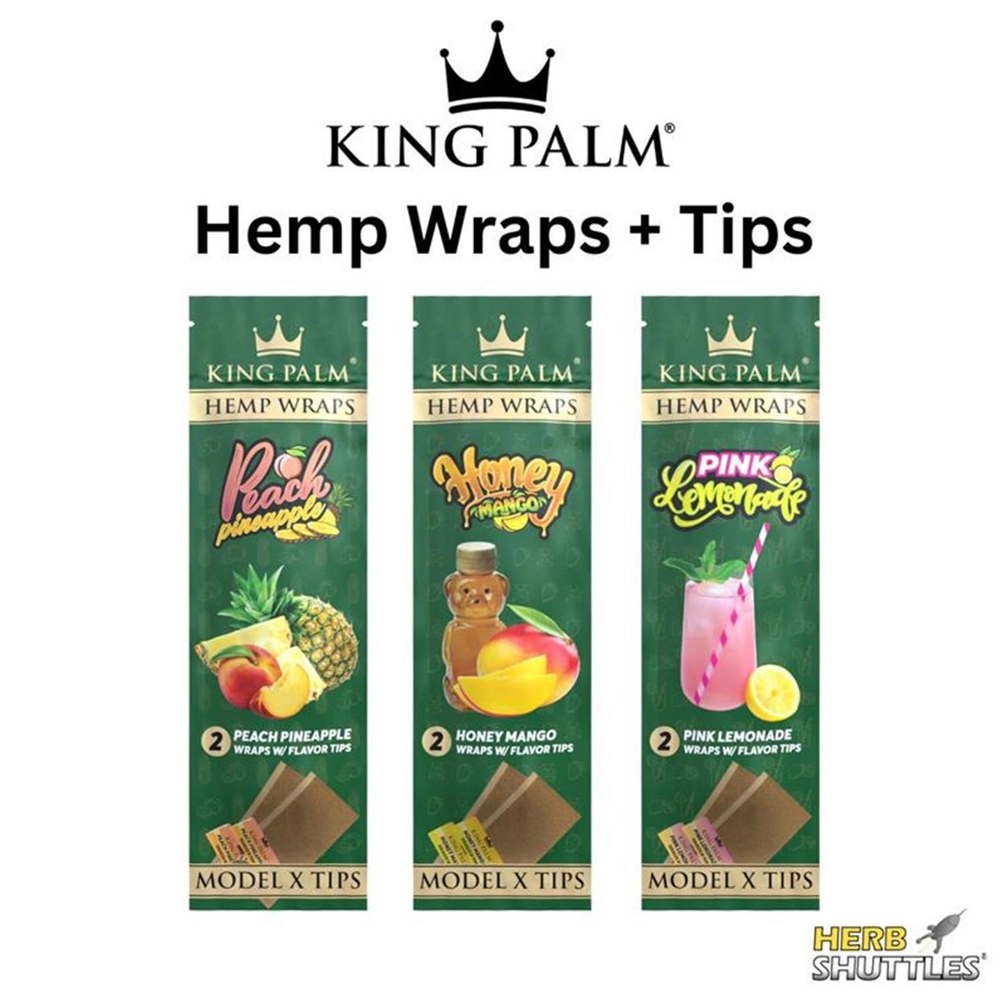 King Palm Hemp Wraps + Tips (2 Stück)