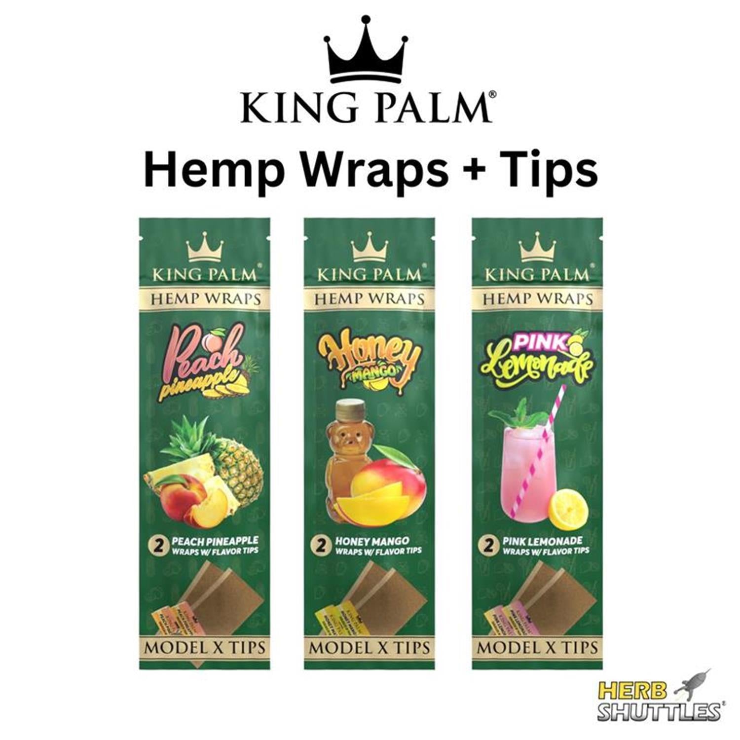 King Palm Hemp Wraps + Tips (2 Stück)