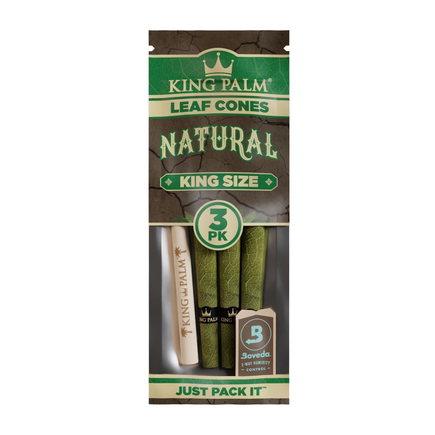 King Palm PreRolled Palm Cones (3 Stück) - Natural