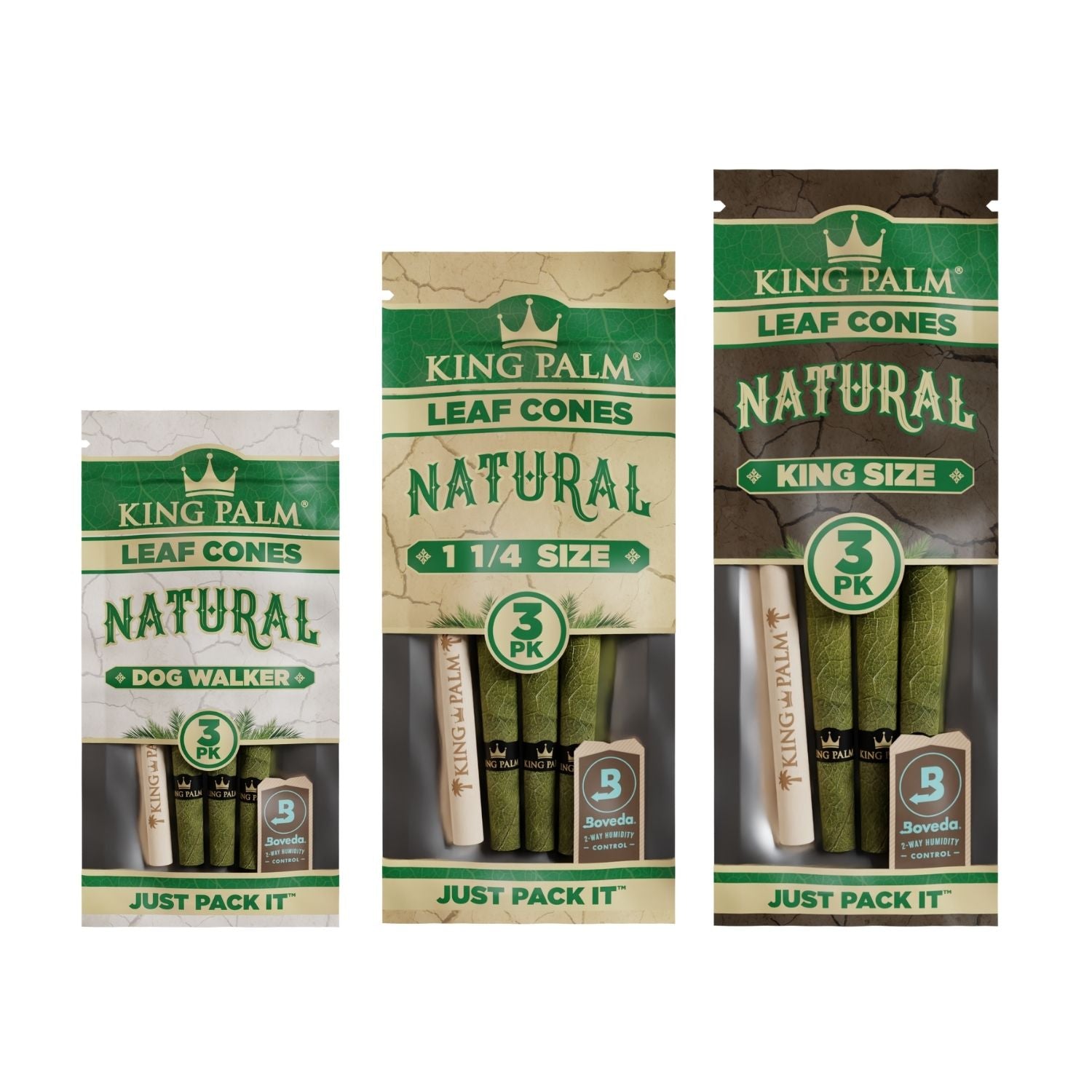 King Palm PreRolled Palm Cones (3 Stück) - Natural