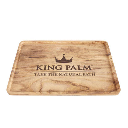King Palm Rolling Tray Wood XL