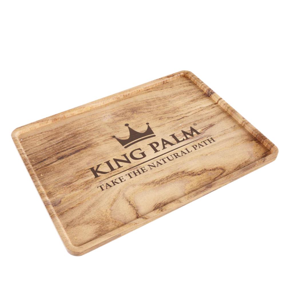 King Palm Rolling Tray Wood XL