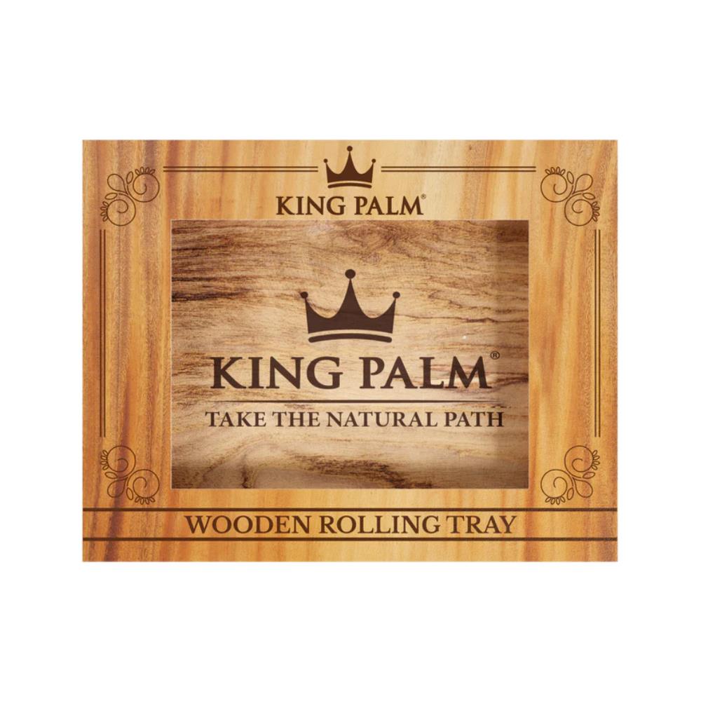 King Palm Rolling Tray Wood XL