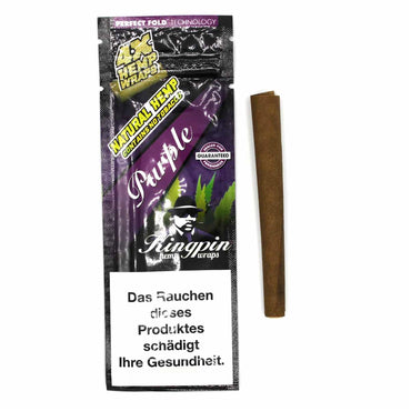 Kingpin Hemp Wraps Purple - 4x