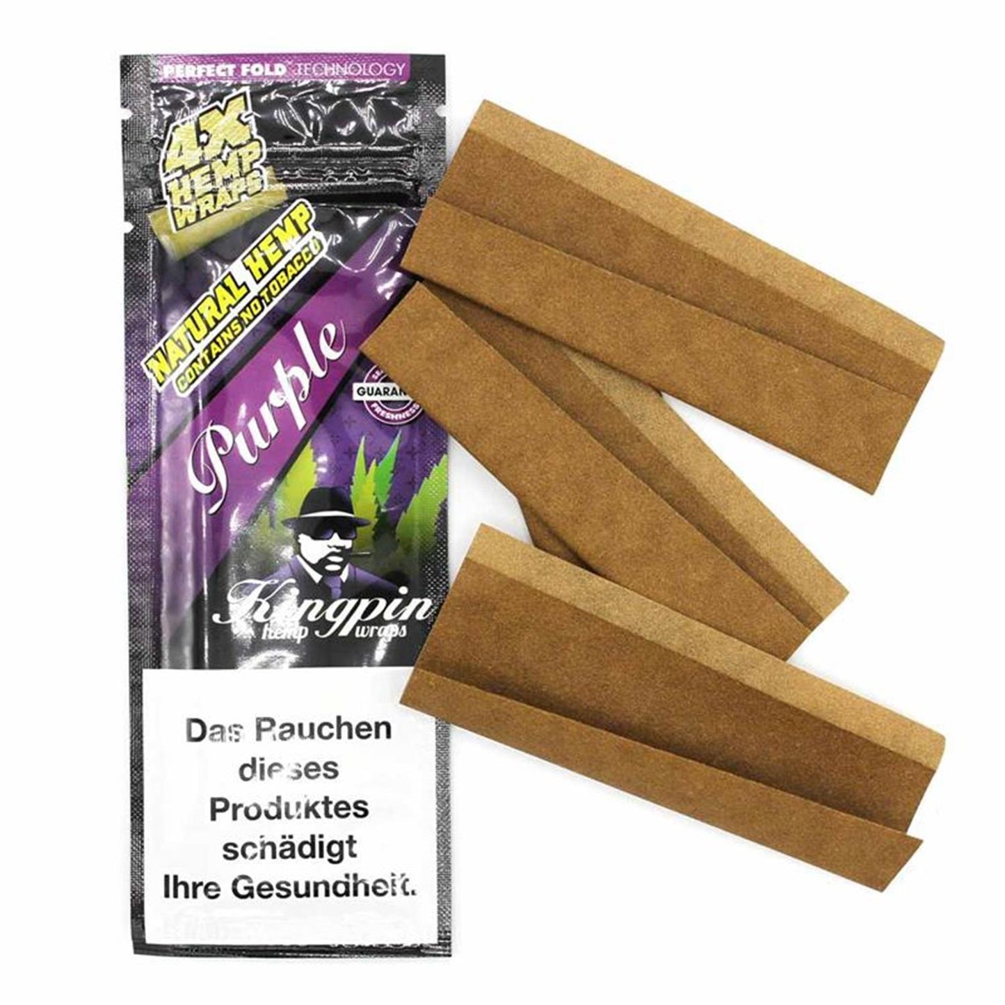 Kingpin Hemp Wraps Purple - 4x