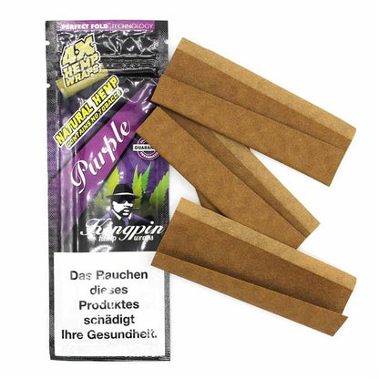 Kingpin Hemp Wraps Purple - 4x