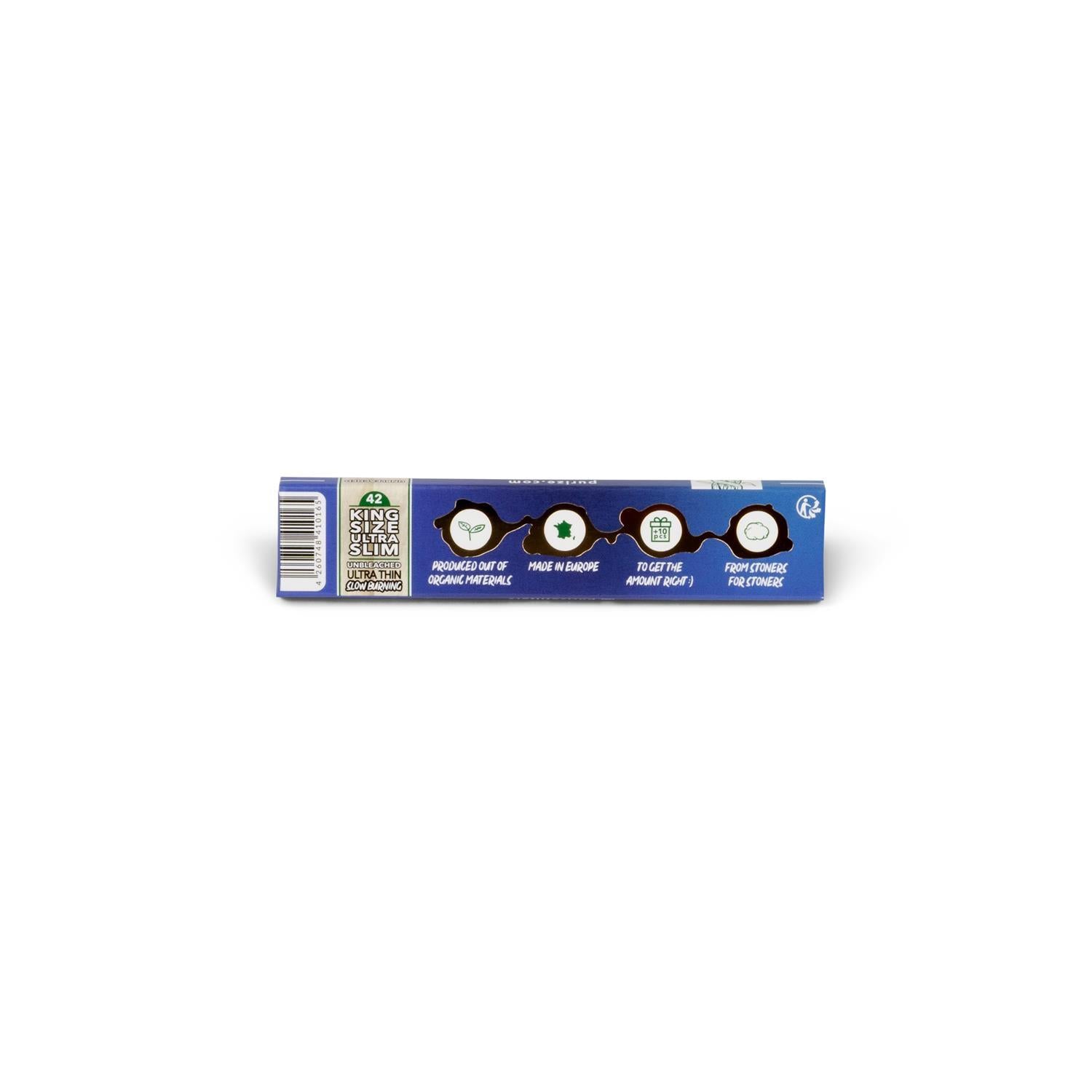 PURIZE King Size ULTRA Slim Papers – 42 Blättchen – unbleached