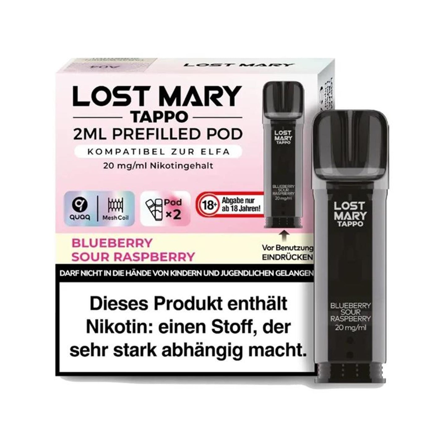 Lost Mary Tappo Pod 2er Pack 20mg/ml - verschiedene Sorten