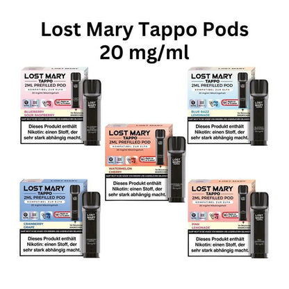 Lost Mary Tappo Pod 2er Pack 20mg/ml - verschiedene Sorten