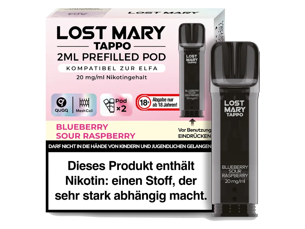 Lost Mary Tappo Pod 2er Pack 20mg/ml - verschiedene Sorten
